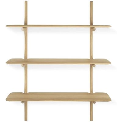 Ethnicraft PI Wandregal - Natur Eiche - 100x35x126cm - Wandmontage Ethnicraft PI Wandregal - Natur Eiche - 100x35x126cm - Wandmontage
