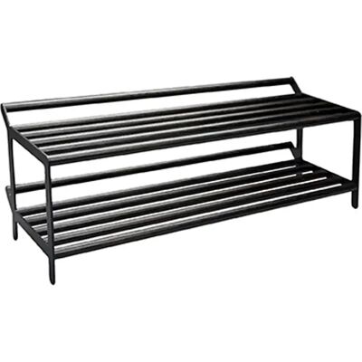 Essem Design, Tamburin Schuhregal 60 cm Schwarzgebeizter Eiche Schwarz Essem Design, Tamburin Schuhregal 60 cm Schwarzgebeizter Eiche Schwarz