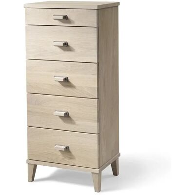 Oscarssons Möbel, Malva Kommode H94 W40 Eiche weiß geölt Oscarssons Möbel, Malva Kommode H94 W40 Eiche weiß geölt