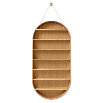 Ferm Living - Oval Dorm Wandregal - Eiche natur - Modern skandinavisch Ferm Living - Oval Dorm Wandregal - Eiche natur - Modern skandinavisch