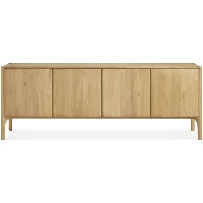 Ethnicraft PI - Massives Eichenholz - 4 Push-Pull-Türen - Sideboard Ethnicraft PI - Massives Eichenholz - 4 Push-Pull-Türen - Sideboard