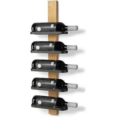 Oscarssons Möbel, Mazzi Weinregal 5 Flaschen Eiche lackiert/Mattschwarzer Stahl Oscarssons Möbel, Mazzi Weinregal 5 Flaschen Eiche lackiert/Mattschwarzer Stahl