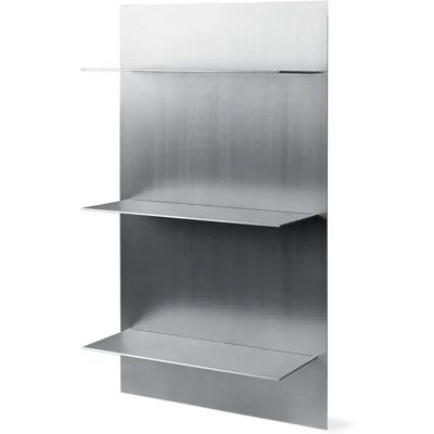 Ferm Living Lager Wandregal Triple H - 100 cm Grau Aluminium Ferm Living Lager Wandregal Triple H - 100 cm Grau Aluminium