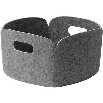 Muuto, Restore Basket Aufbewahrungsbox 28 x 28 cm - Grau Melange Muuto, Restore Basket Aufbewahrungsbox 28 x 28 cm - Grau Melange