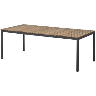 Cinas, Stimmungswand 100x208 cm anthrazit teak/aluminium Cinas, Stimmungswand 100x208 cm anthrazit teak/aluminium