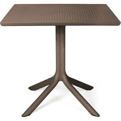 Nardi, Clip tisch 80x80 cm Tabacco Nardi, Clip tisch 80x80 cm Tabacco