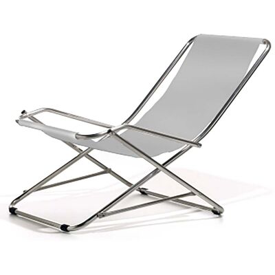 Fiam, Dondolina Liegestuhl grau textil/aluminium Fiam, Dondolina Liegestuhl grau textil/aluminium