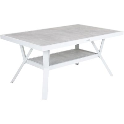 Brafab, Samvaro Couchtisch 90x140 cm weiß / grau Brafab, Samvaro Couchtisch 90x140 cm weiß / grau