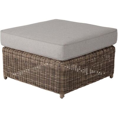 Brafab, Glendon Fußhocker rustikal Rattan inkl. Kissen Brafab, Glendon Fußhocker rustikal Rattan inkl. Kissen