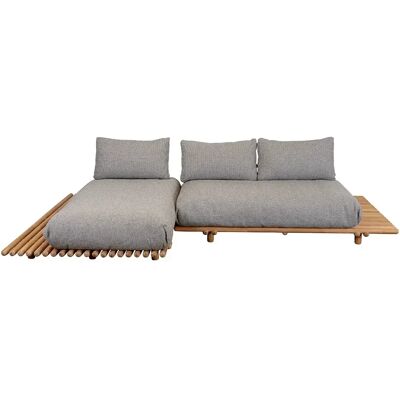 Cane-line, Sticks Sofa mit Chaiselongue Teak/light brown Cane-line, Sticks Sofa mit Chaiselongue Teak/light brown