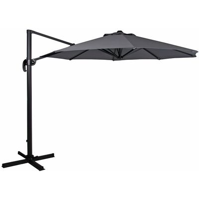 Brafab, Linz Freihängender Sonnenschirm 300 cm Grau/Grau Brafab, Linz Freihängender Sonnenschirm 300 cm Grau/Grau