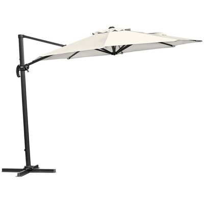 Brafab, Linz freihängender Sonnenschirm 300 cm Grau/Khaki Brafab, Linz freihängender Sonnenschirm 300 cm Grau/Khaki