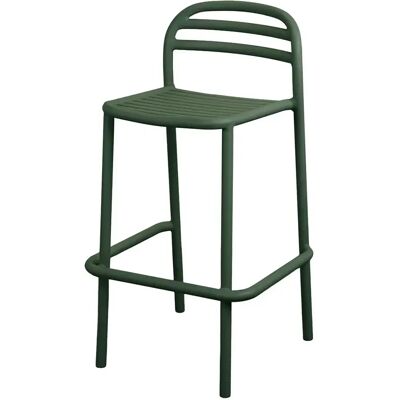 Cane-line, Bliss barstuhl, stapelbar Dark green, aluminium Cane-line, Bliss barstuhl, stapelbar Dark green, aluminium