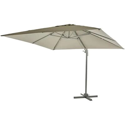 Brafab, Linz Freihängender Sonnenschirm 300x300 cm light grey / khaki Brafab, Linz Freihängender Sonnenschirm 300x300 cm light grey / khaki