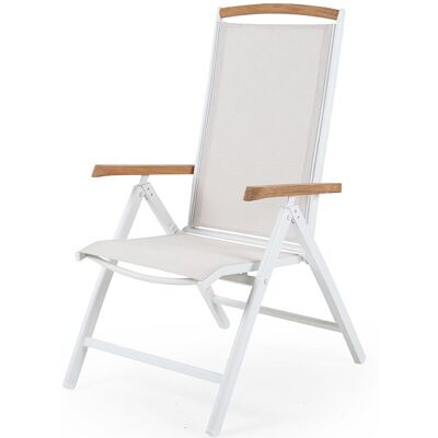 Brafab - Andy Positionsstol - Weiß - Outdoor chair Brafab - Andy Positionsstol - Weiß - Outdoor chair