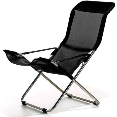 Fiam, Fiesta Liegesessel schwarz Aluminium Fiam, Fiesta Liegesessel schwarz Aluminium
