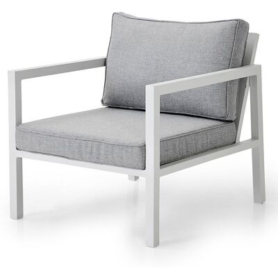 Brafab, Belfort Sessel weiß/grau Brafab, Belfort Sessel weiß/grau