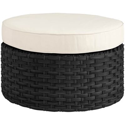 Artwood, Fußhocker Toledo Rattan Schwarz exkl. Kissen Artwood, Fußhocker Toledo Rattan Schwarz exkl. Kissen
