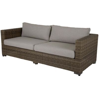Brafab, Ninja 3-Sitzer Sofa rustikal Rattan inkl. wasserabweisender Kissen Brafab, Ninja 3-Sitzer Sofa rustikal Rattan inkl. wasserabweisender Kissen