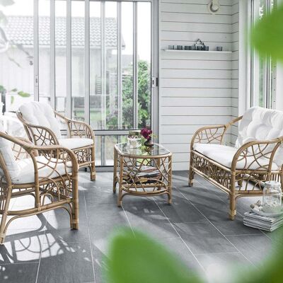 Hillerstorp Fårö Natürliches Rattansofa-Set - Innenbereich Hillerstorp Fårö Natürliches Rattansofa-Set - Innenbereich