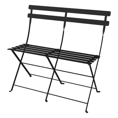 Fermob, Bistro 2-sitzer-sofa Liquorice Fermob, Bistro 2-sitzer-sofa Liquorice