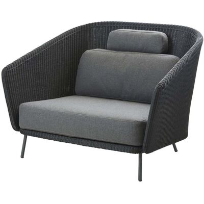Cane-line, Mega Lounge Sessel Graphit inkl. Airtouch Kissenset Cane-line, Mega Lounge Sessel Graphit inkl. Airtouch Kissenset