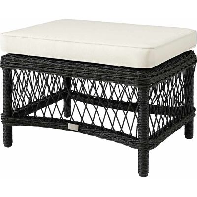 Artwood, Fußhocker Marbella Rattan Schwarz exkl. Kissen Artwood, Fußhocker Marbella Rattan Schwarz exkl. Kissen
