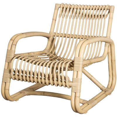 Cane-line Outdoor Curve Loungestol - Natur - Loungesessel für drinnen und draußen Cane-line Outdoor Curve Loungestol - Natur - Loungesessel für drinnen und draußen