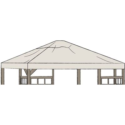 Brafab, Hov Pavillondach 300x400 beige Brafab, Hov Pavillondach 300x400 beige
