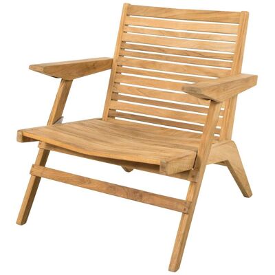 Cane-line Teak Flip Loungefåtölj - 38cm Sitthöjd - Utomhusfåtölj Cane-line Teak Flip Loungefåtölj - 38cm Sitthöjd - Utomhusfåtölj