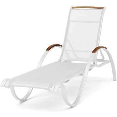 Hillerstorp, Nydala Sonnenbank Weiß/Weiß Teak Hillerstorp, Nydala Sonnenbank Weiß/Weiß Teak