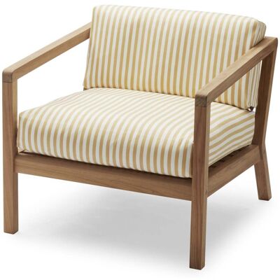 Skagerak, Virkelyst Sessel Golden Yellow Stripe Teak Skagerak, Virkelyst Sessel Golden Yellow Stripe Teak