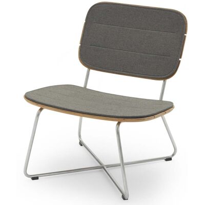 Skagerak, Lilium Lounge Chair Kissen Holzkohle Skagerak, Lilium Lounge Chair Kissen Holzkohle