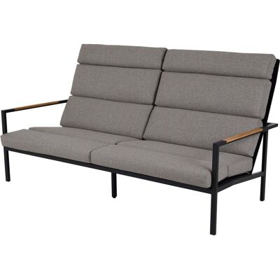 Brafab, Indus 3-Sitzer Sofa schwarz mit Kissen Brafab, Indus 3-Sitzer Sofa schwarz mit Kissen