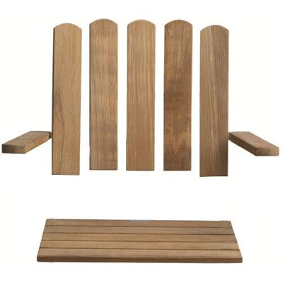 Grythyttan Stålmöbler, Holzset A2, 45 cm unbehandeltes Teakholz, inkl. Schraube Grythyttan Stålmöbler, Holzset A2, 45 cm unbehandeltes Teakholz, inkl. Schraube
