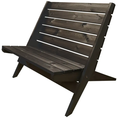 Hillerstorp, Double Granny Chair Kiefer schwarz geölt Hillerstorp, Double Granny Chair Kiefer schwarz geölt
