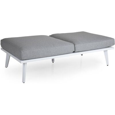 Brafab, Villac 2-Sitzer-Modul weiß/grau Brafab, Villac 2-Sitzer-Modul weiß/grau
