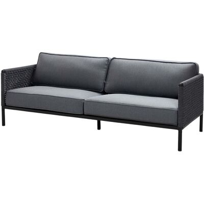Cane-line, Encore 3 Sitzer Sofa Dunkelgrau/Lavagrau Cane-line, Encore 3 Sitzer Sofa Dunkelgrau/Lavagrau