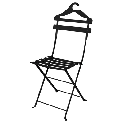 Fermob, Bistro valet stuhl Liquorice Fermob, Bistro valet stuhl Liquorice