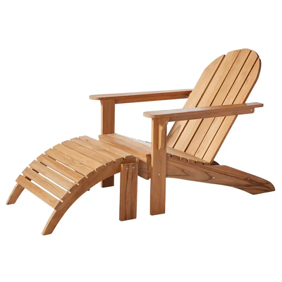 Cinas, Adirondack Sessel inkl. Hocker Teak Cinas, Adirondack Sessel inkl. Hocker Teak
