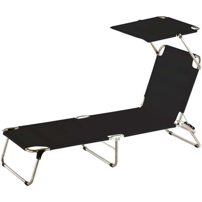 Fiam, Amigo Sonnenliegeaufsatz schwarz Aluminium/Textilene Fiam, Amigo Sonnenliegeaufsatz schwarz Aluminium/Textilene