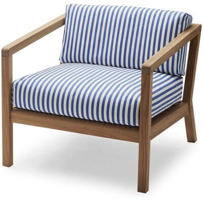 Skagerak, Virkelyst Sessel Seeblau Gestreift Teak Skagerak, Virkelyst Sessel Seeblau Gestreift Teak