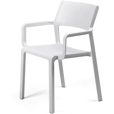 Nardi Trill Sessel - UV-beständiger Fiberglas, Stapelbar - Weiß - Gartenmöbel Nardi Trill Sessel - UV-beständiger Fiberglas, Stapelbar - Weiß - Gartenmöbel