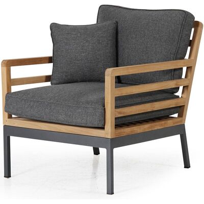 Brafab, Zalongo Sessel natur/grau Teakholz Brafab, Zalongo Sessel natur/grau Teakholz