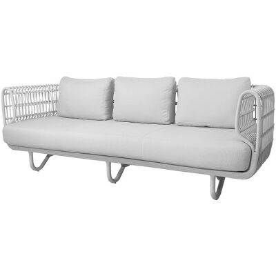 Cane-line Nest Outdoor 3-Sitzer Sofa - Weiß Cane-line Nest Outdoor 3-Sitzer Sofa - Weiß