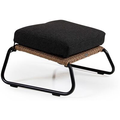 Brafab, Midway Fußhocker natur/schwarz Brafab, Midway Fußhocker natur/schwarz