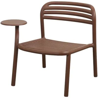 Cane-line, Bliss loungesessel m/beistelltisch rechts Desert red, aluminium Cane-line, Bliss loungesessel m/beistelltisch rechts Desert red, aluminium