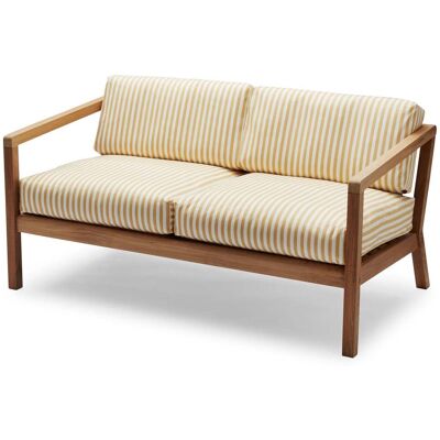 Skagerak, Virkelyst 2 Sitzer Golden Yellow Stripe Teak Skagerak, Virkelyst 2 Sitzer Golden Yellow Stripe Teak
