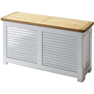 Cinas, Classic Aufbewahrungsbox 30x90 cm teak/weiß Cinas, Classic Aufbewahrungsbox 30x90 cm teak/weiß