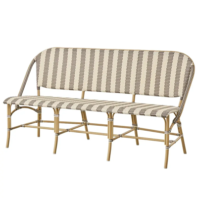 Sika Design, Sofie 3-Sitzer-Sofa weiß/cappucino Sika Design, Sofie 3-Sitzer-Sofa weiß/cappucino